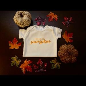 Hello Pumpkin onesies